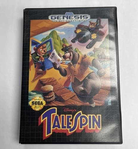 Disney's TaleSpin CIB (Sega Genesis, 1992) TESTED and AUTHENTIC