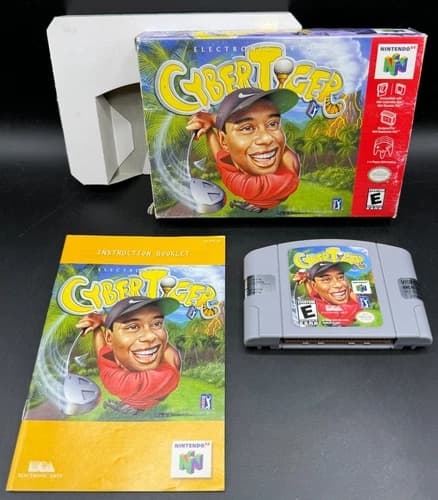 Cybertiger Nintendo 64 N64 CIB Complete W/ Manual Authentic EA Games