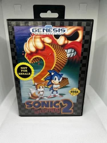 Sonic the Hedgehog 2 Not for Resale Sega Genesis Complete CIB