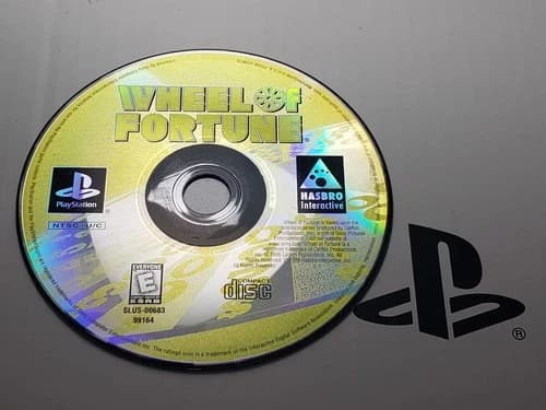 --DISC ONLY-- Wheel of Fortune (PlayStation 1, PS1, 1998)