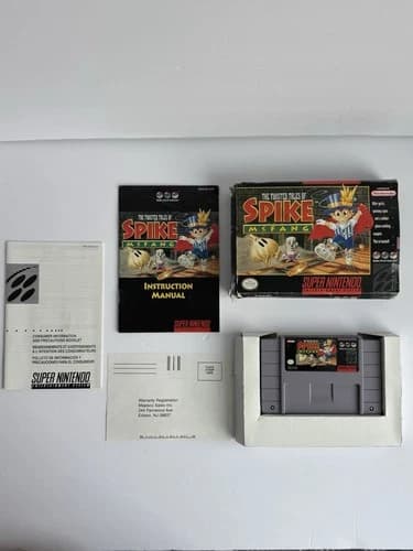Twisted Tales of Spike McFang (SNES) Super Nintendo CIB Complete Box 1994 RARE