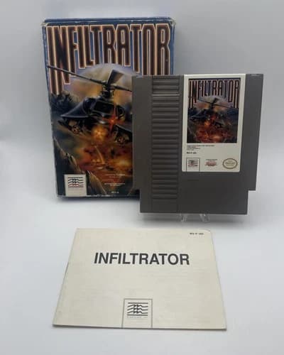 Infiltrator (Nintendo Entertainment System, 1990) Complete CIB Tested Rare