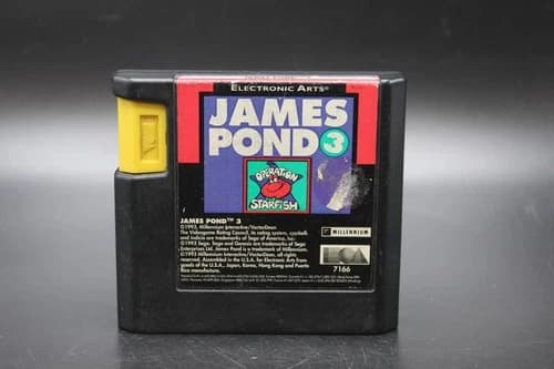 James Pond 3 - Sega Genesis, 1993 (Cartridge Only) *Pre-owned* FREE SHIPPING