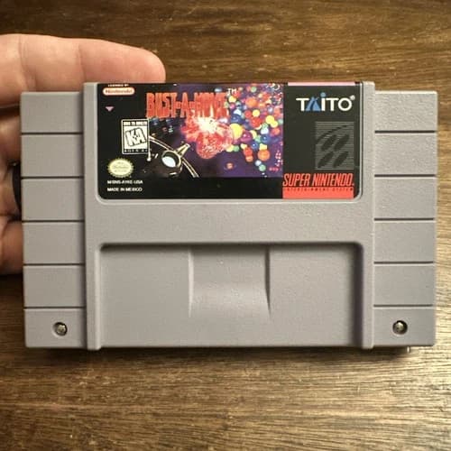 Bust-A-Move (Super Nintendo SNES, 1995) Tested - Authentic