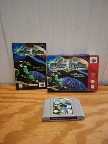 War Gods Nintendo 64 N64 With Box, Manual No Instert - Tested Working See Photo