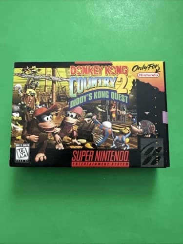 Donkey Kong Country 2: Diddy’s Kong Quest Super Nintendo, 1995 In Box W. Manual