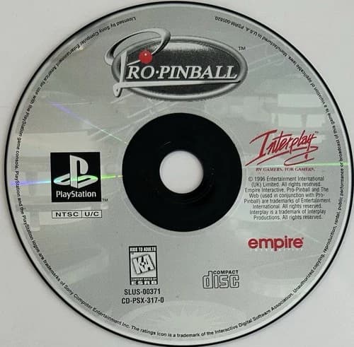 Pro Pinball (Sony PlayStation 1, PS1) DISC ONLY | NO TRACKING | M148