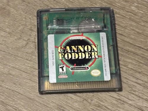 Cannon Fodder Nintendo Game Boy Color Cleaned & Tested Authentic