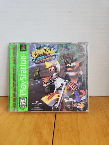 PlayStation 1 PS1 Crash Bandicoot: Warped Game With Manual Tested Complete CIB