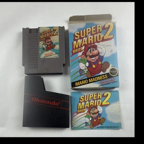 Nintendo Super Mario Bros. 2 NES Complete with Manual Included