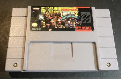Nintendo Donkey Kong Country 2: Diddy's Kong Quest (Super Nintendo, 1995) Game