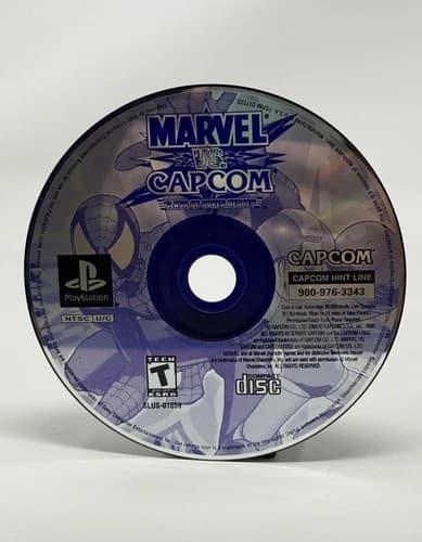 Marvel vs Capcom Clash of Super Heroes PS1 PlayStation 1 Immaculate Disc Only