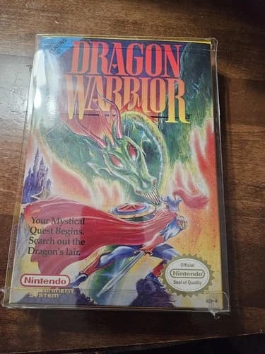 Dragon Warrior (Nintendo NES) CIB COMPLETE IN BOX WORKS, COLLECTORS TREASURE!