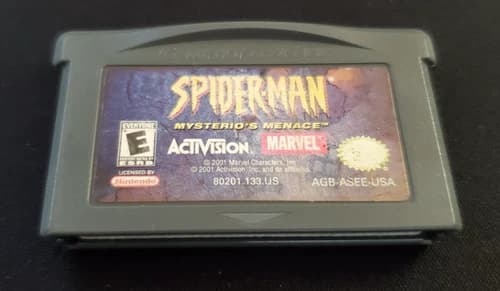 Spider-Man Mysterio’s Menace (Cart Only) - Gameboy Advance GBA - Tested Working!