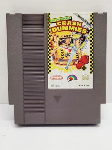 The Incredible Crash Dummies Nintendo NES Authentic Tested Working