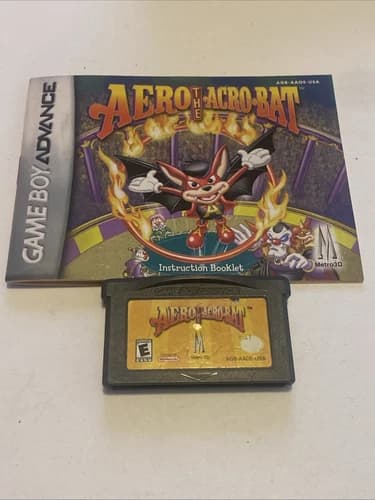 Aero the Acrobat (Nintendo Game Boy Advance, 2002) Cartridge Only GBA