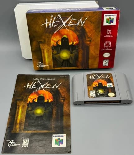 Hexen Nintendo 64 N64 CIB Complete W/ Manual Authentic Raven