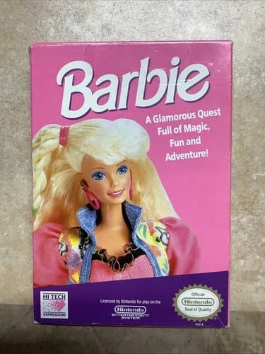 Barbie Nintendo NES Complete in Box (CIB) Authentic, Tested
