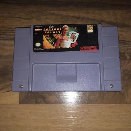 Super Caesars Palace - SNES Super Nintendo Game Cartridge - Authentic And Tested