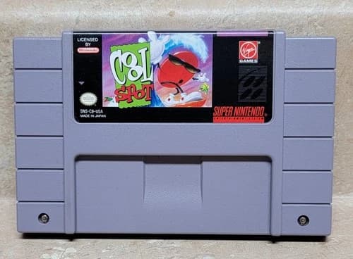 Cool Spot Super Nintendo SNES 1993 Authentic Tested