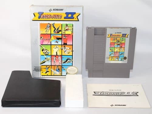 Track & Field II NES Nintendo Complete CIB Authentic & Tested! Nice!