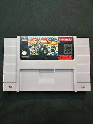 Namco BATTLE CARS Racing Game Super Nintendo SNES Game Cartridge