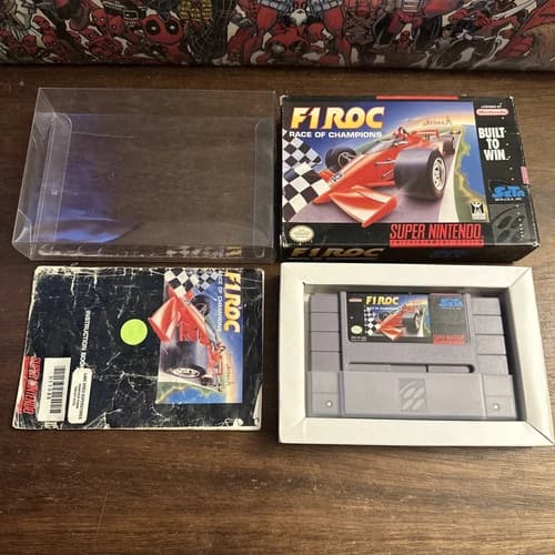 F1 ROC Race Of Champions - Super Nintendo SNES - Complete - Tested - Authentic
