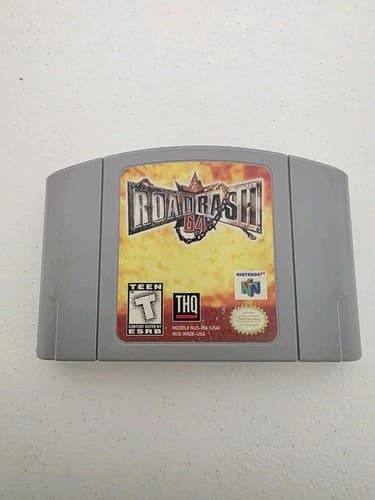 Road Rash 64 Grey Cart Nintendo 64 N64 Cleaned & Tested Authentic