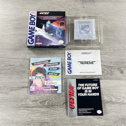 Nintendo Game Boy Ultra Games NEMESIS 100% Complete w/ Protector