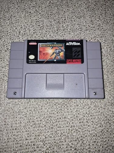 MechWarrior Super Nintendo SNES Classic Action Shooter Video Game Cartridge