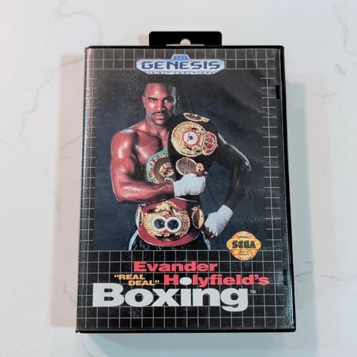 Evander Holyfield's "Real Deal" Boxing (Sega Genesis, 1992) Authentic - Tested