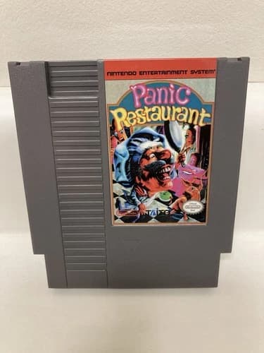 Panic Restaurant Nintendo NES Cart Working Make Offer Grey Cartridge Fun Game