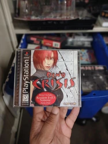 Dino Crisis (PlayStation 1, 1999) PS1 Complete CIB w/Registration 2 Disc TESTED