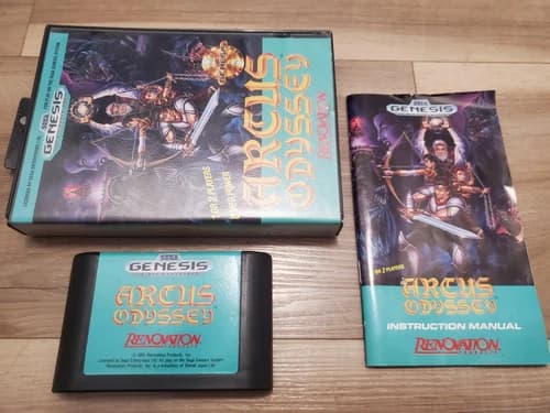 Arcus Odyssey - Sega Genesis Mega Drive MD Odyssee Wolfteam Complete CIB