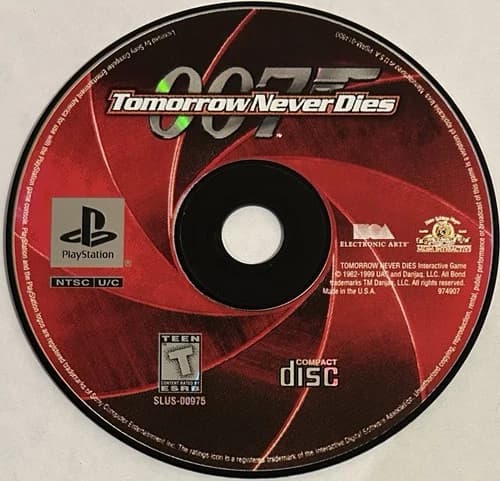 007: Tomorrow Never Dies - BL (PlayStation, PS1) DISC ONLY | NO TRACKING | M1714