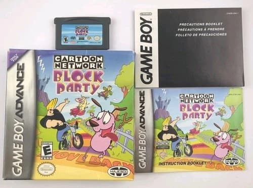 Cartoon Network Block Party GameBoy Advance Complete In Box W/Manual CIB Tested