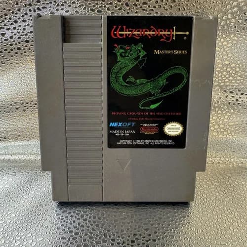 Wizardry Master’s Series - NES - Authentic, Working Cartridge