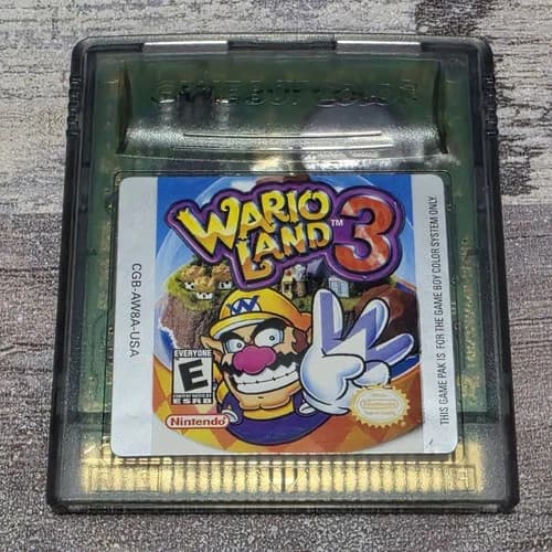 Wario Land 3 Nintendo (Game Boy Color, GBA) Cartridge Authentic Tested