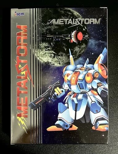 Metal Storm - Nintendo NES - 2019 - Retro-bit - CIB - Black Cartridge