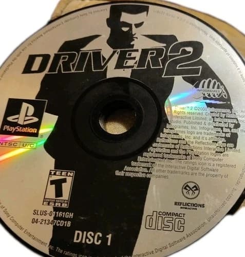 Playstation 1 Driver 2 Disc 1 Only 2000 PS1 - Disc Only