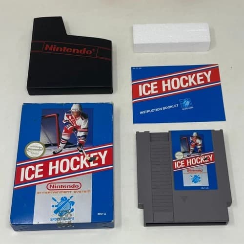NES Nintendo - Ice Hockey - CIB Complete in Box w/ Manual - Tested (1988)