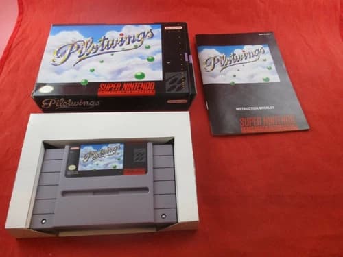 Pilotwings (Super Nintendo, 1991) SNES COMPLETE w/ Box manual game WORKS!