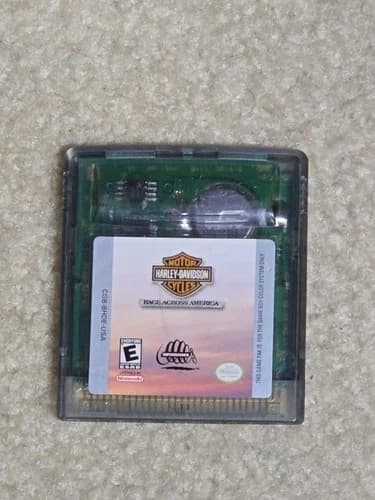Harley Davidson Race Across America Game Boy Color Game 1998 CART ONLY