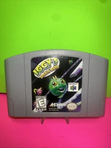 Iggy's Reckin' Balls For( Nintendo 64 N64)~Tested ~Authentic~Nice L@@K