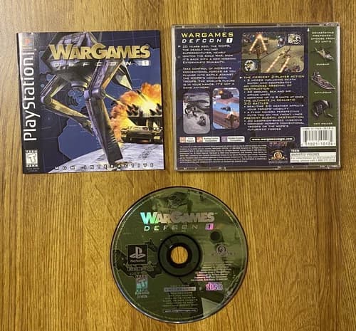 WarGames: Defcon 1 Sony PS1 PlayStation 1 Complete Manual Tested Ready 2 Ship