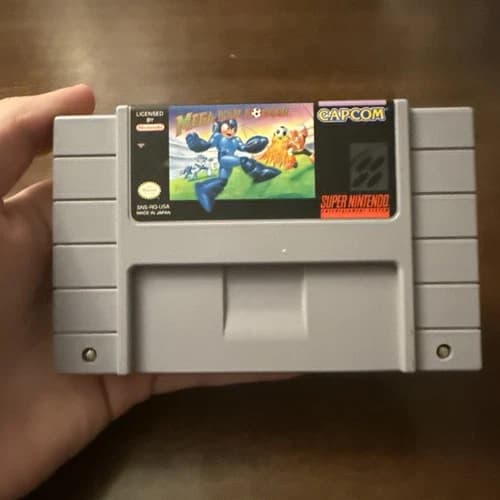 Mega Man Soccer (Super Nintendo SNES) Tested - Authentic