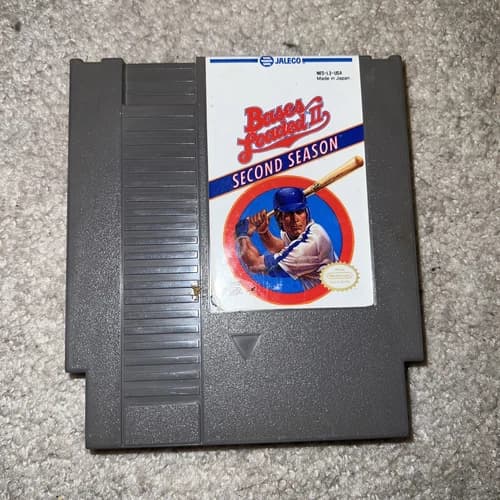 Authentic Nintendo NES Bases Loaded Cartridge Video Game 2 Second Season