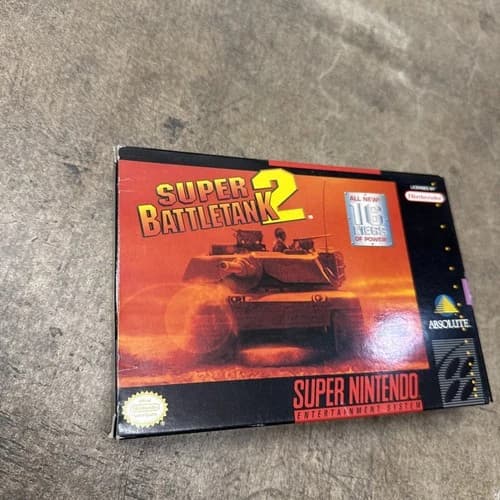 Super Battletank 2 For Super Nintendo (SNES) CIB Complete Battle Tank