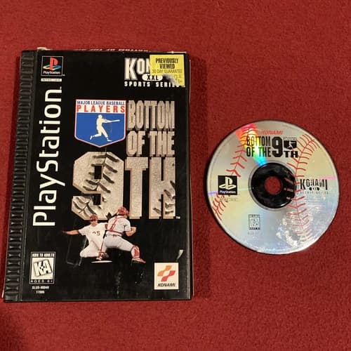 Bottom of the 9th Sony Playstation 1 PS1 LONGBOX! BLACK LABEL!