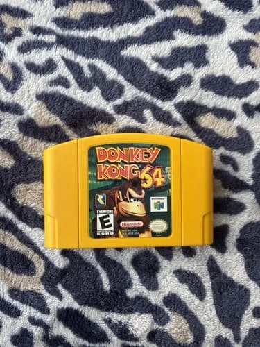 Donkey Kong 64 Nintendo 64 N64 Game-Tested - Working Authentic Yellow Cartridge